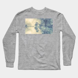 Misty Winter Landscape Long Sleeve T-Shirt